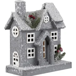 Lighted Snowy House Christmas Decoration - 11