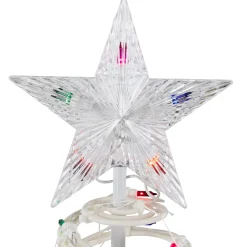 Lighted Spiral Cone Tree Outdoor Christmas Decoration - 3' - White - Multi Lights