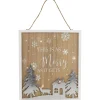 Lighted "This Is As Merry As It Gets" Christmas Wall Sign - 13.75"
