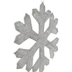 Lighted Tinsel Snowflake Christmas Window Decoration - 20