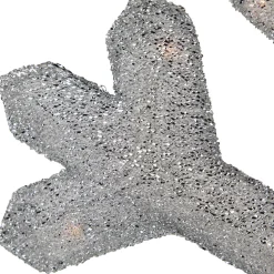 Lighted Tinsel Snowflake Christmas Window Decoration - 20