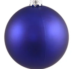 Matte Cobalt Blue Shatterproof Christmas Ball Ornament 2.75" (70mm)