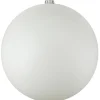 Matte White Shatterproof Christmas Ball Ornament 8" (200mm)