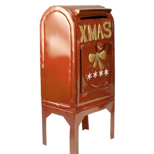 Metal Mailbox Christmas Decoration - 16"