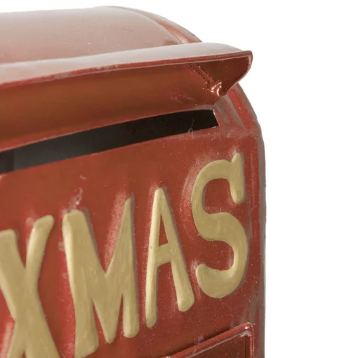 Metal Mailbox Christmas Decoration - 16"