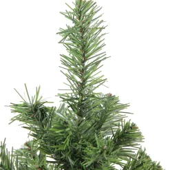 Mini Canadian Pine Medium Artificial Christmas Tree with Faux Wood Base - 18" - Unlit