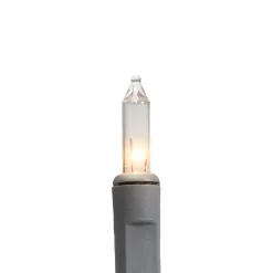 Mini Christmas Commercial Light Set - Clear - 60' Gray Wire - 100ct