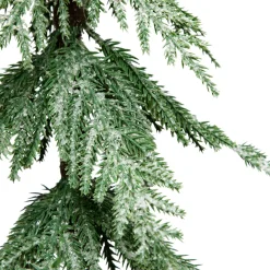 Mini Icy Pine Christmas Tree in Burlap Base - 24