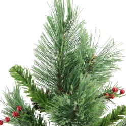 Mixed Cashmere Berry Pine Medium Artificial Christmas Tree - 24" - Unlit