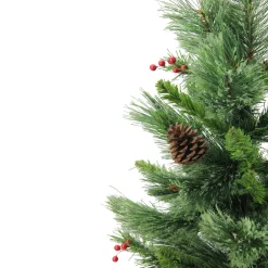 Mixed Cashmere Berry Pine Medium Artificial Christmas Tree - 24