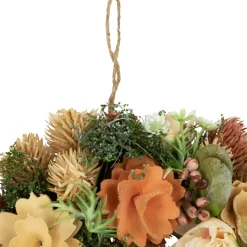 Mixed Floral Artificial Spring Wreath - 9.75