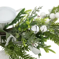 Mixed Foliage and Pinecone Christmas Pillar Candle Holder - 29