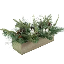 Mixed Pine with Pine Cones and Berries Christmas Floral Arrangement - 20
