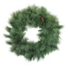 Mixed White Valley Pine Artificial Christmas Wreath - 36" - Unlit