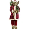 Moose Santa Claus Standing Christmas Figure - 48"