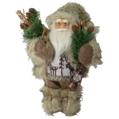 Mountain Santa Standing Christmas Figure - 12"