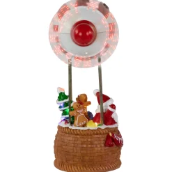 Musical and Animated Blimp and Santa Christmas Decoration - 8.5