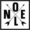 Noel Campsite Compass 15.5" x 15.5" Framed Christmas Wall Decor Art Print Sign Poster in a Black Wooden Frame with UV Acrylic and Hangers