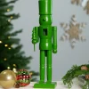 Nutcracker Soldier with Tree Christmas Figure - 15" - Green
