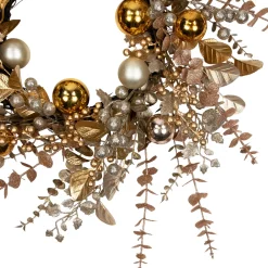 Ornaments, Holly and Berries Artificial Christmas Wreath - 30