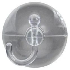 Pack of 2 Clear Large Hanging Christmas Suction Cup Hooks 2.5"