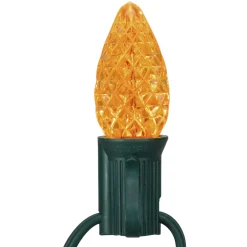 Pack of 25 Faceted C7 LED Multi-Color Christmas Replacement Bulbs