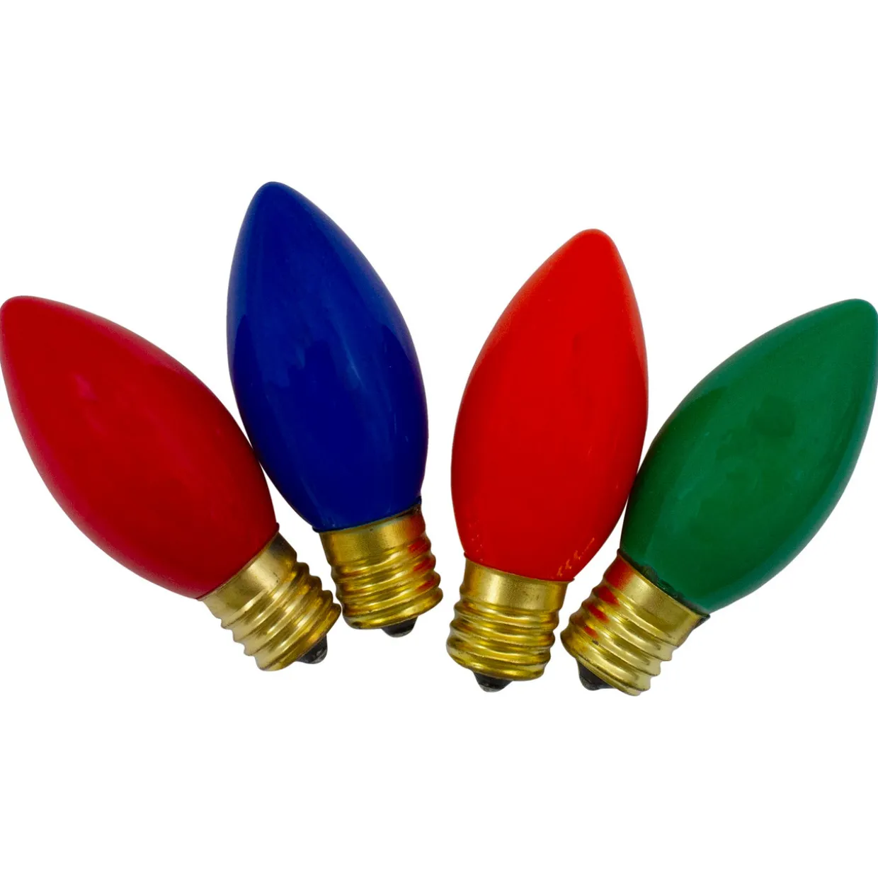 Pack of 4 Multi-Colored C9 Opaque Christmas Replacement Bulbs