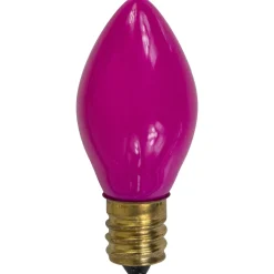 Pack of 25 Opaque Pink C7 Christmas Replacement Bulbs