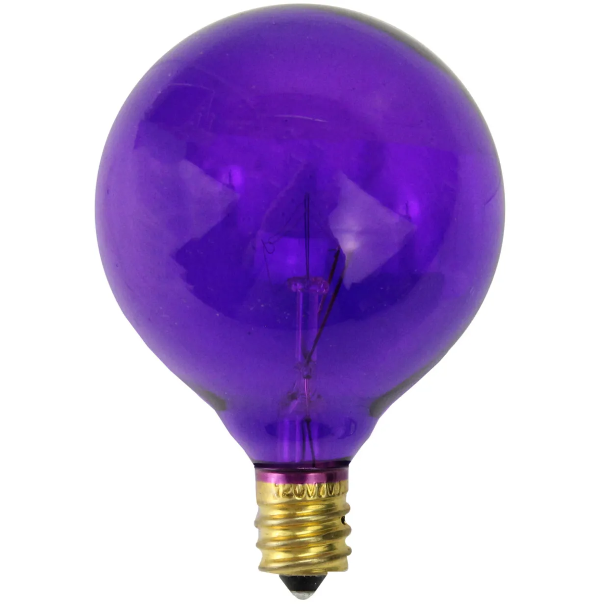 Pack of 25 Purple Transparent G50 Christmas Replacement Bulbs
