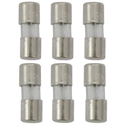 Pack of 6 Replacement Fuses for Mini Christmas Lights, 3 Amps