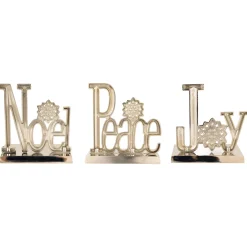 Peace, Joy and Noel Metal Christmas Stocking Holders - 6.5
