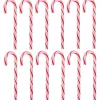 Peppermint Candy Cane Christmas Ornaments - 7" - Red and White - 12 ct