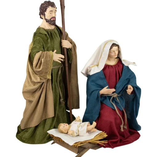 3-Piece Holy Family Nativity Christmas Figurine Set - 36"