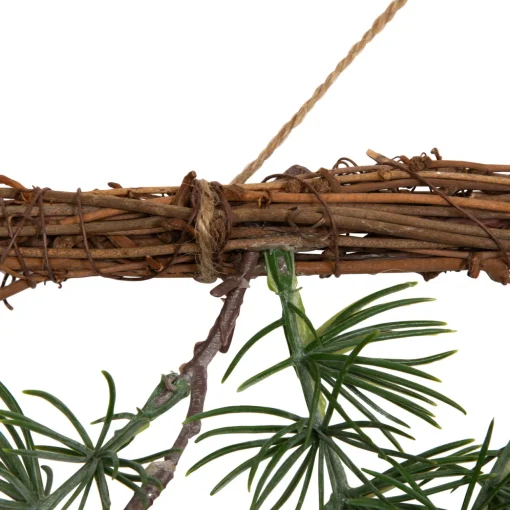 Pine Sprigs with Pine Cones Christmas Swag Wall Hanging- 27.5"