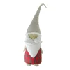 Plaid Blushing Santa Gnome Figure - 19" - Red and White