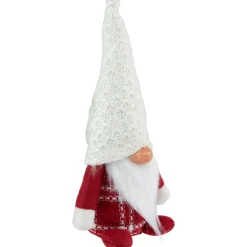 Plaid Boy Gnome Christmas Figurine - 9.5