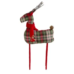 Plaid Standing Reindeer Christmas Figure - 16