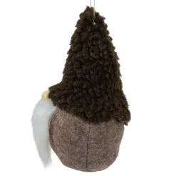 Plush Fleece Gnome Head Hanging Christmas Ornament - 7