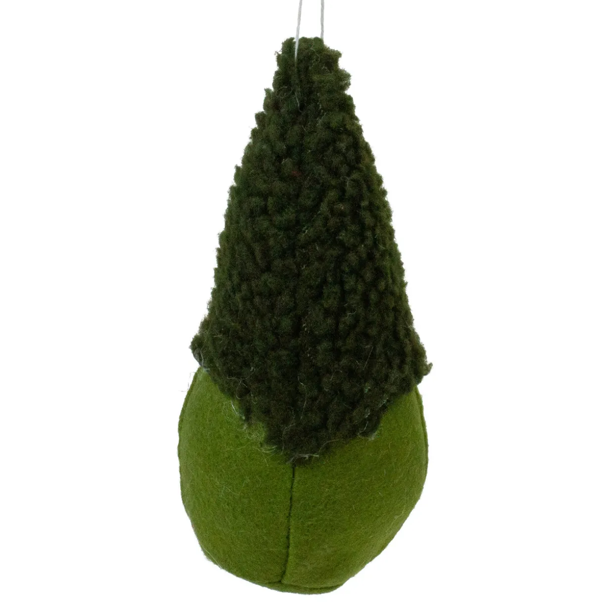 Plush Mini Gnome Christmas Ornament - 7" - Green