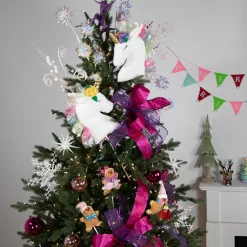 Plush Rainbow Unicorn Christmas Picks - 24