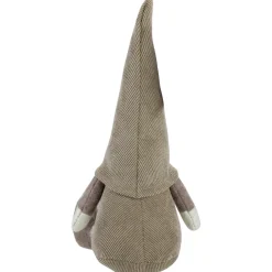 Plush Sitting Gnome with Corduroy Hat Christmas Figure - 10