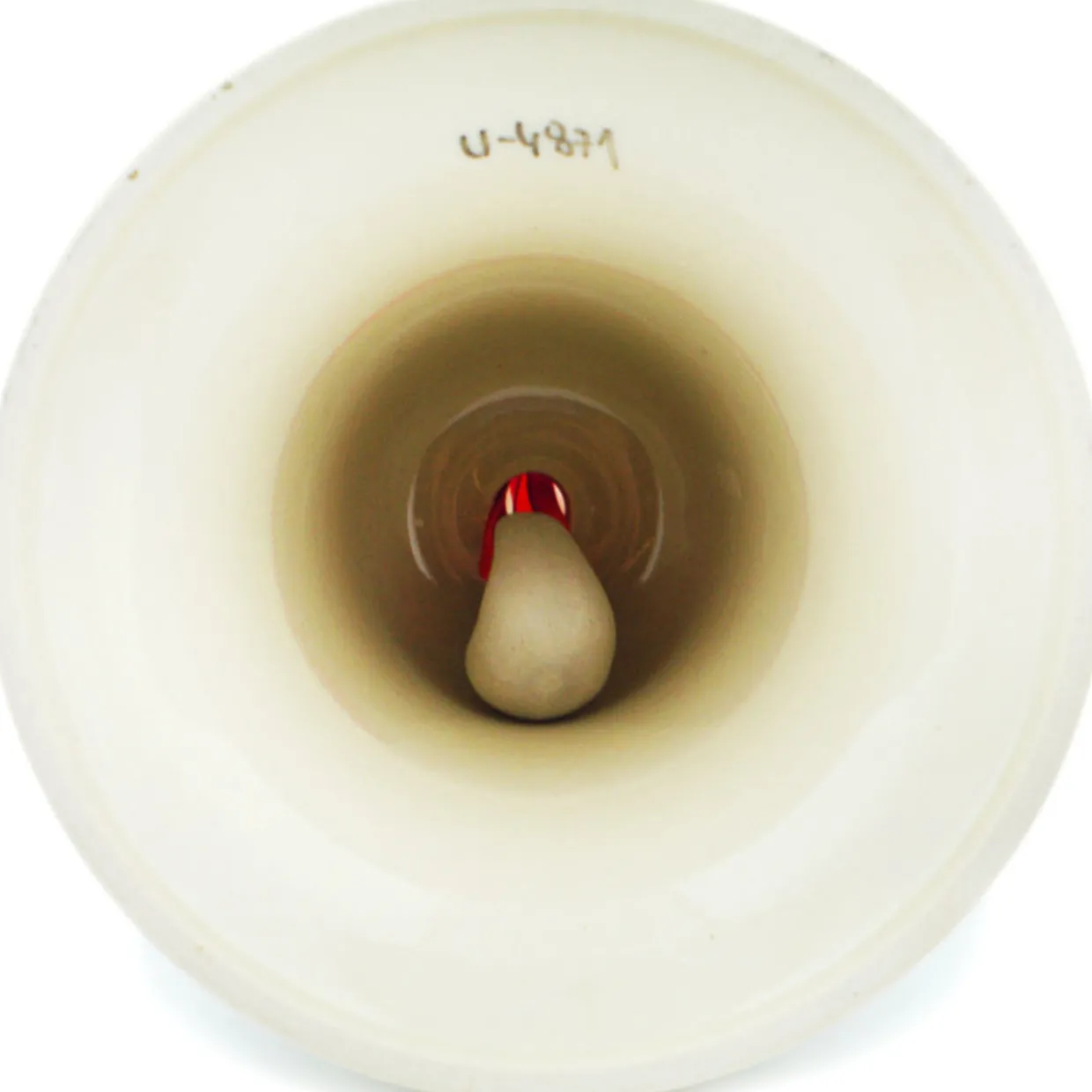 Polmedia Polish Pottery Bell Ornament 4" Spearmint Fresh