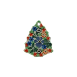 Polmedia Polish Pottery Christmas Tree Pendant 3