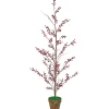 Potted Berry Artificial Christmas Twig Tree - Unlit - 4'