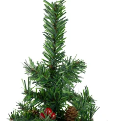 Potted Red Berries and Pine Cones Medium Artificial Christmas Tree – 16