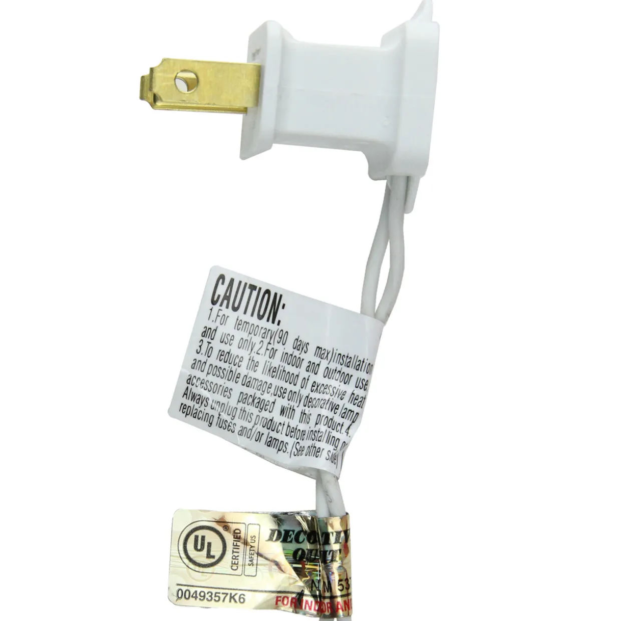 Pre-Lit Artificial Christmas Tree -18" - White - Multicolor Lights