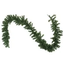Pre-Lit Battery Operated Canadian Pine Artificial Christmas Garland - 9' x 10