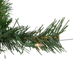 Pre-Lit Battery Operated Norwich Pine Artificial Christmas Entryway Set - 5-Piece - Clear Lights