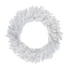 Pre-Lit Battery Operated Snow White Christmas Wreath - 30" - Multicolor LED Lights
