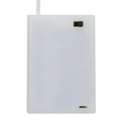 Pre-Lit Battery Operated Snow White Christmas Wreath - 30